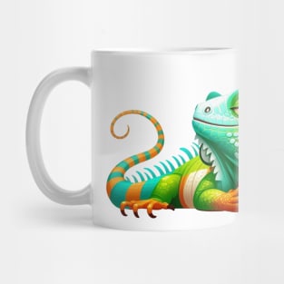 Sassy Iguana Illustration Mug